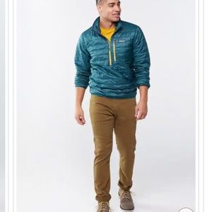 DUER No Sweat Relaxed Fit Tapered Pants, 34x32, Tobacco